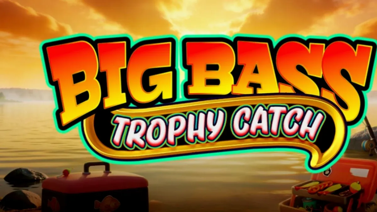 Tampilan visual slot Big Bass Trophy Catch dengan tema memancing di bawah air